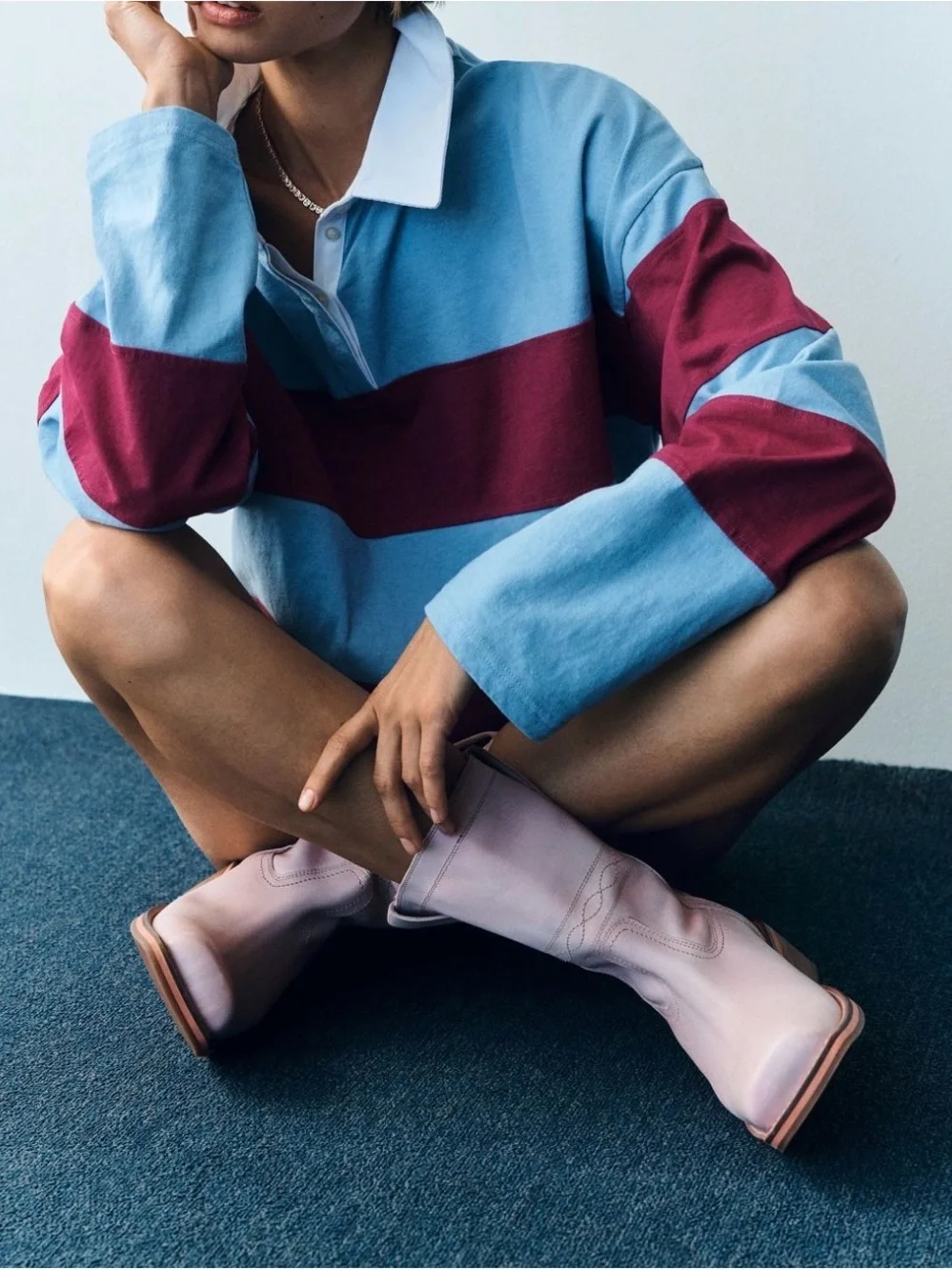Anthropologie Exclusive Matisse Jackson Pink Leather Western Booties sz 7 EU38 - Picture 4 of 6